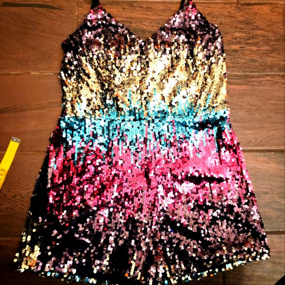 Sequin Short Romper